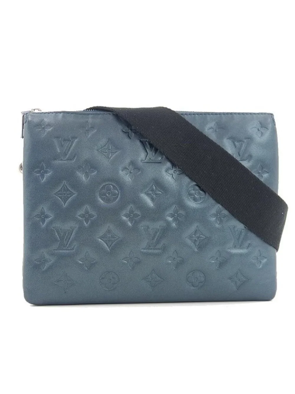 Louis Vuitton Monogram Coussin PM Shoulder Bag Navy